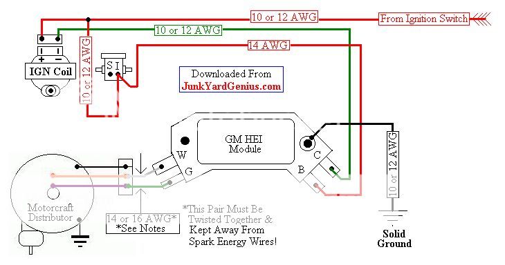 Converting Duraspark Module to GM HEI - ClassicBroncos.com ... wiring diagrams 74 nova 